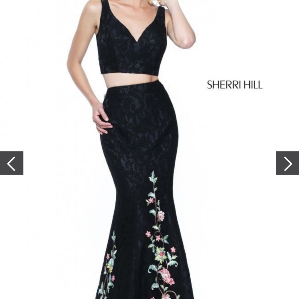 Sherri Hill two piece fitted dress style #: 50778